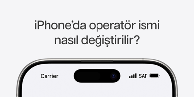 iPhone Operatör İsmi Değiştirme
