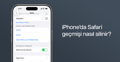 iPhone Safari Geçmişini Silme